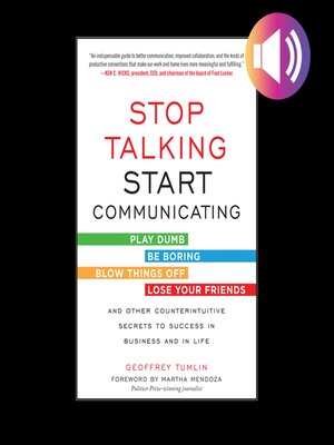 cover image of Stop Talking, Start Communicating